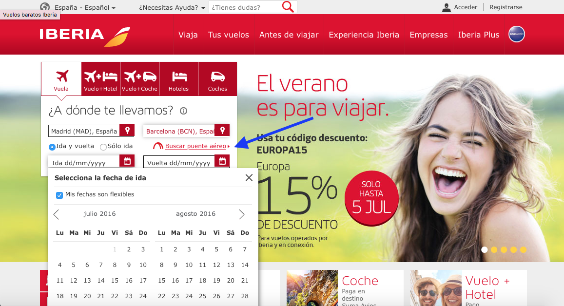 Iberia.com Espagne
