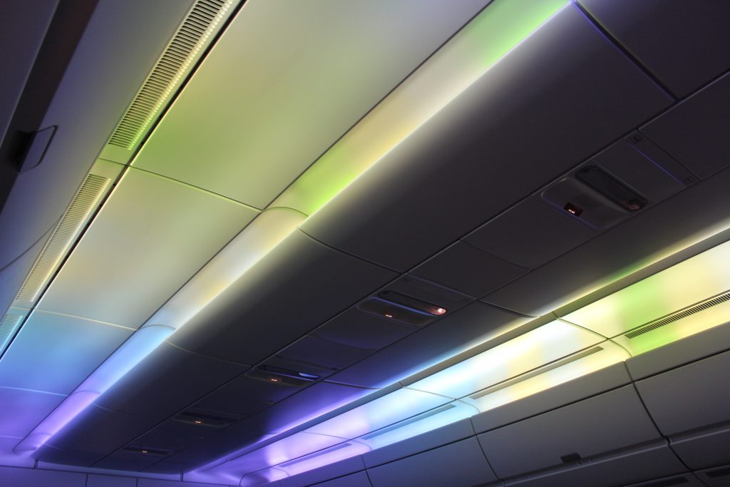 léger, plafond, Lampe fluorescente, ligne, intérieur, mur, avion