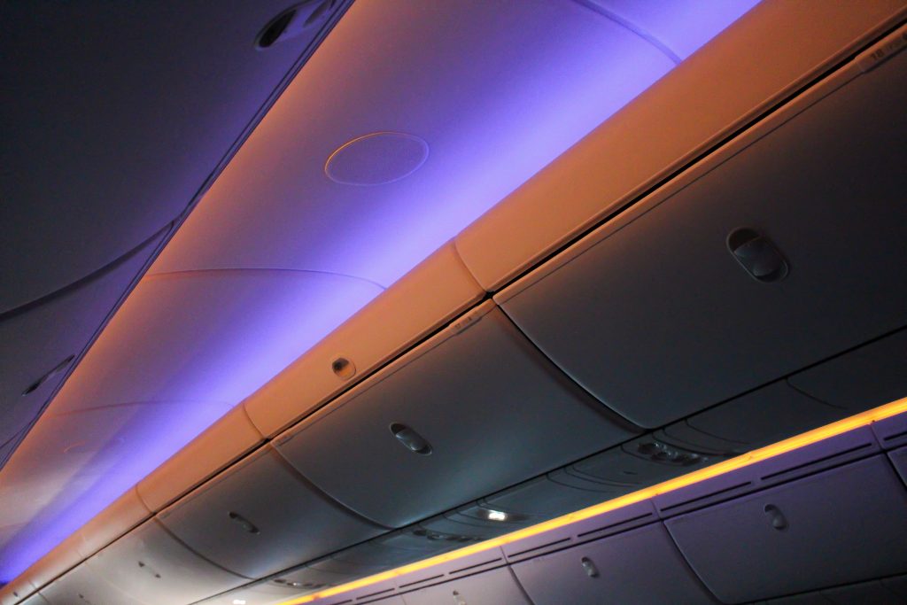 avion, plafond, léger, Lampe fluorescente, mur, intérieur, aviation