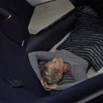 Finnair_A350_Business_Class_Woman_Sleeping_Topview