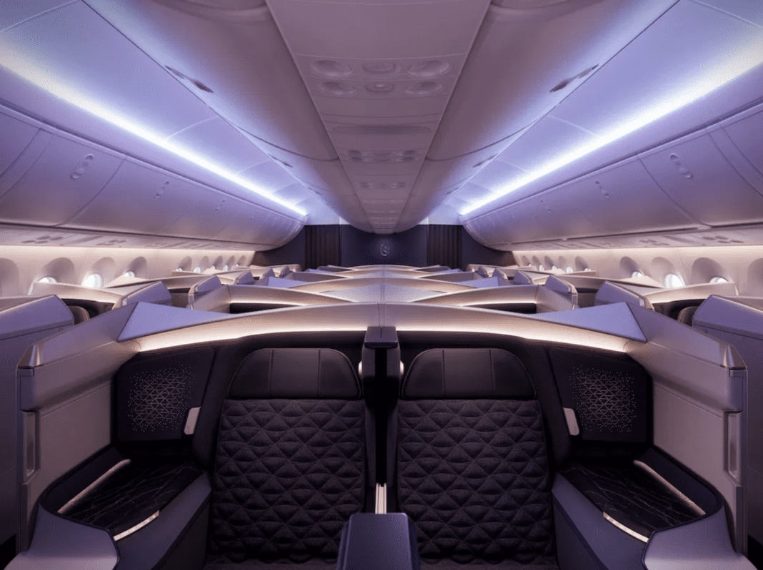 avion, Cabine d’avion, intérieur, plafond, Riyadh Air