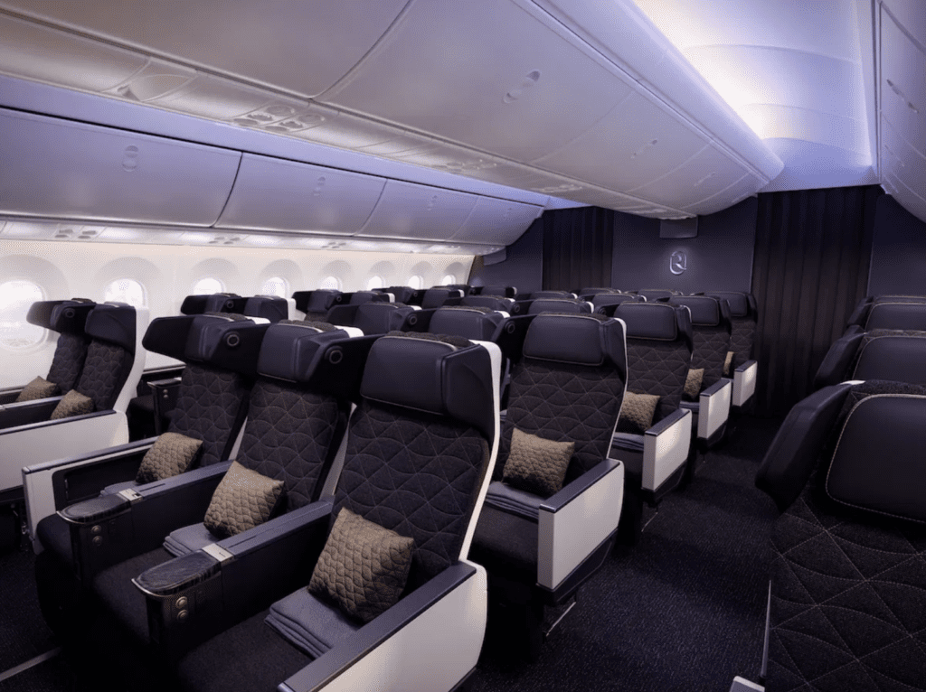 Cabine d’avion, avion, intérieur, plafond, aviation