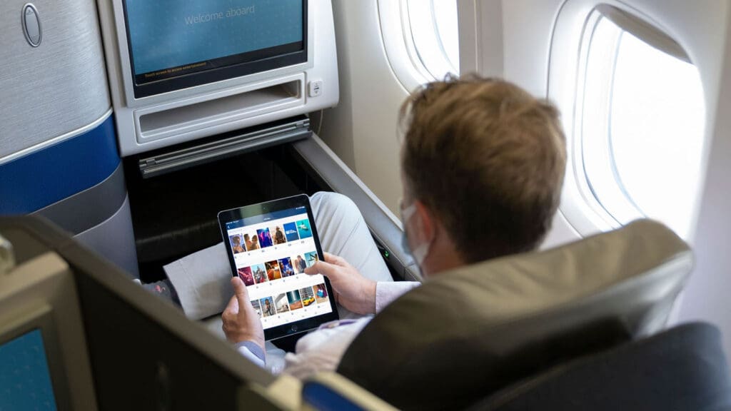 personne, intérieur, ordinateur, JetBlue