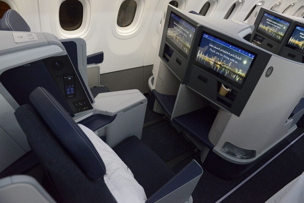 avion, Cabine d’avion, intérieur, vol, airbus