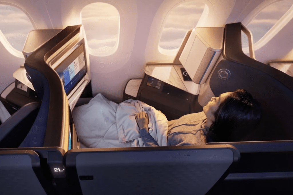 Cabine d’avion, intérieur, personne
