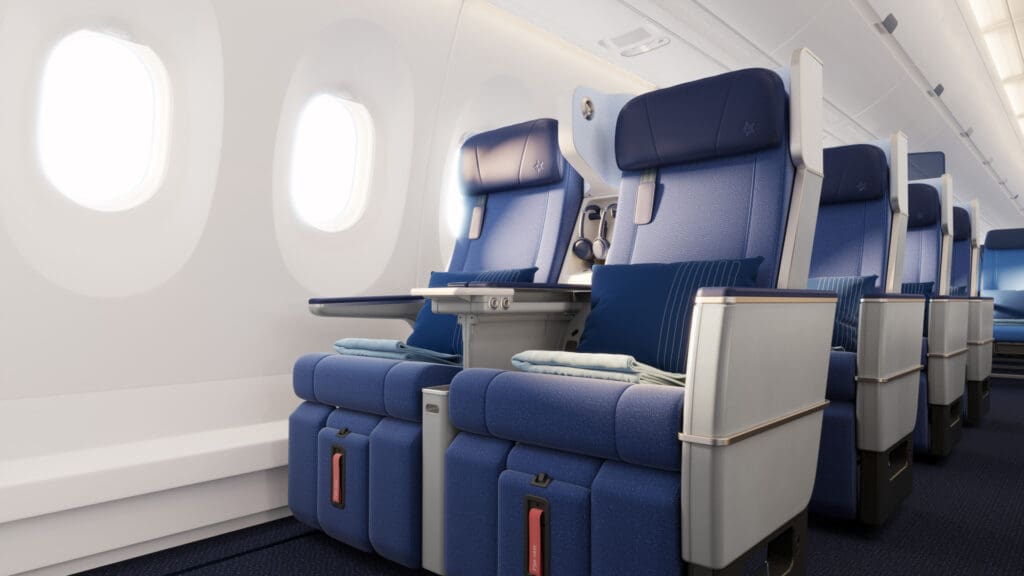 Cabine d’avion, intérieur, avion, train